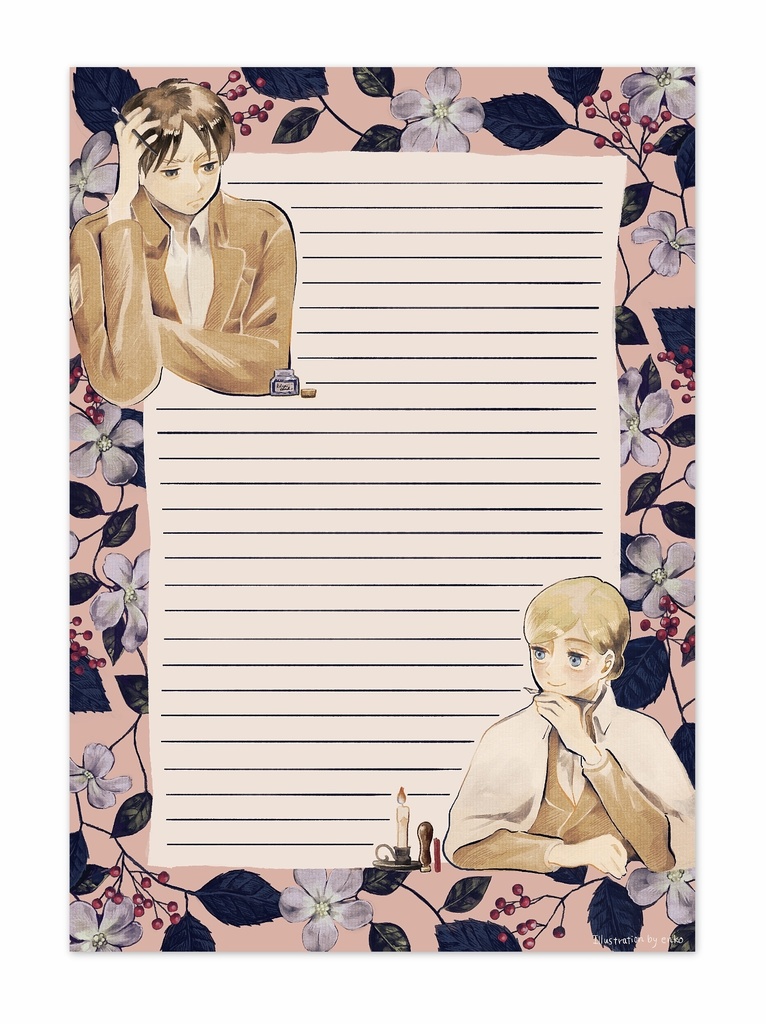 同人便箋 5枚セット