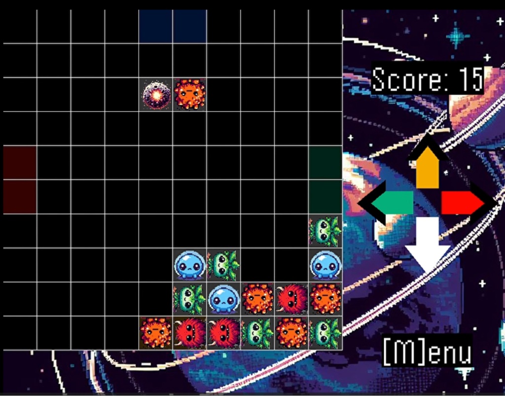 落ちものパズルゲーム Gravity Alien