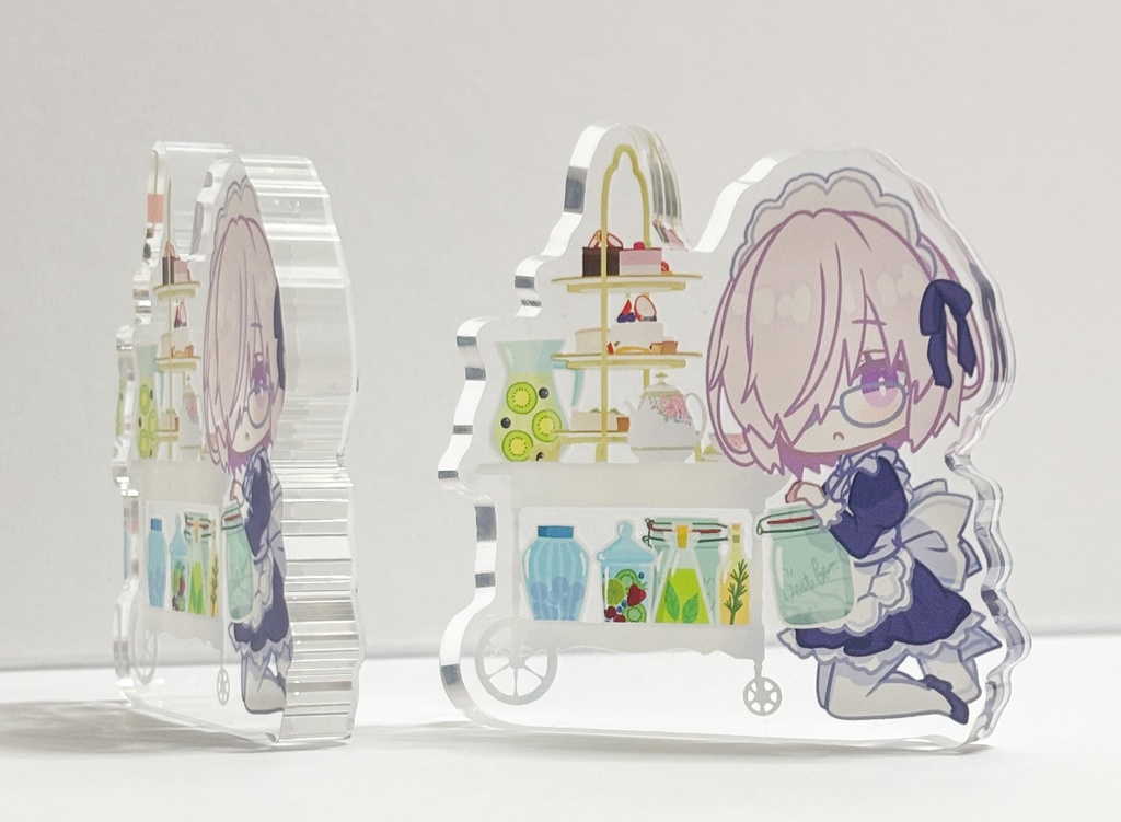 自立アクリルスタンド(ダイカットアクリルブロック)