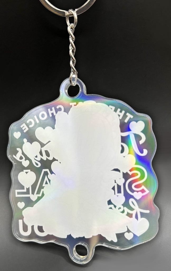 プリズムアクリルキーホルダー