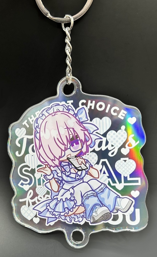 プリズムアクリルキーホルダー