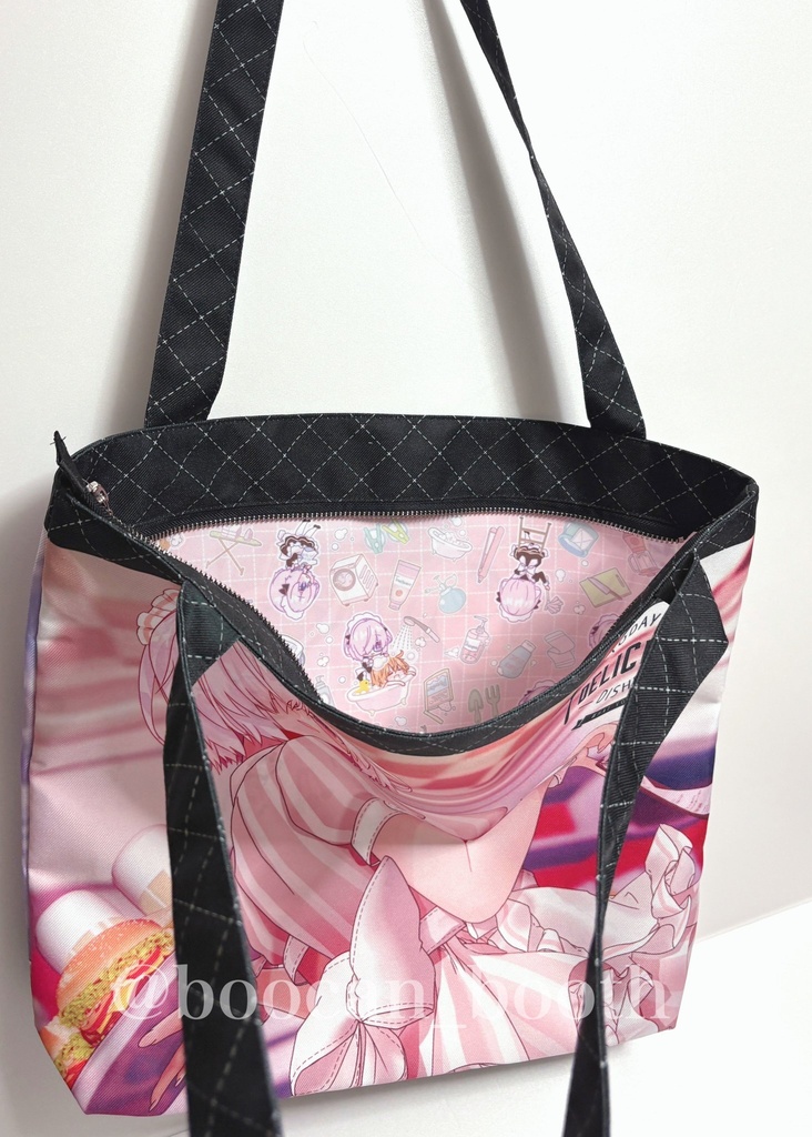 【2026SUMMER新商品】肩掛けトートバッグ(ファスナーあり・内布までフル印刷タイプ)【10個から生産OK】