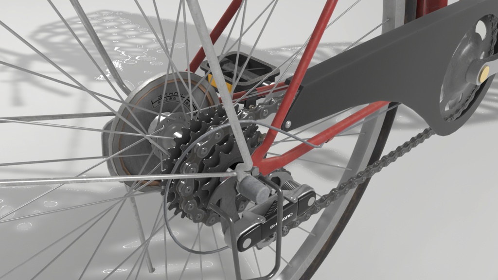 自転車Unityモデルアセット