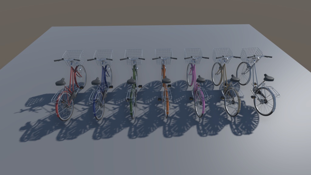 自転車Unityモデルアセット