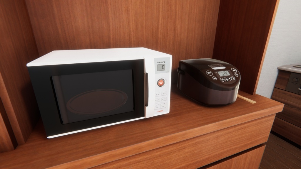 Unityモデルアセット 日本のインテリア -ダイニング- Vol.2