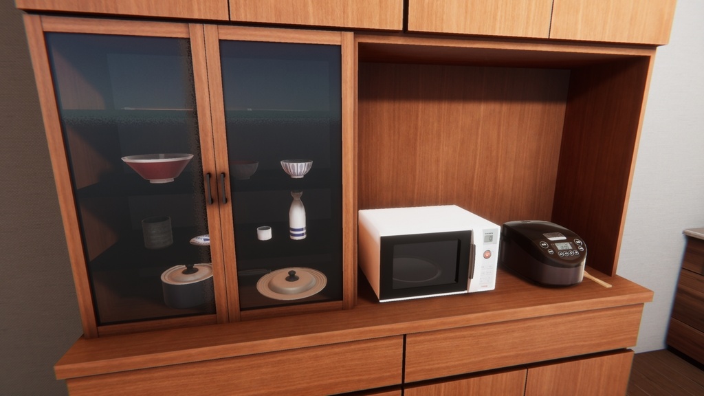 Unityモデルアセット 日本のインテリア -ダイニング- Vol.2