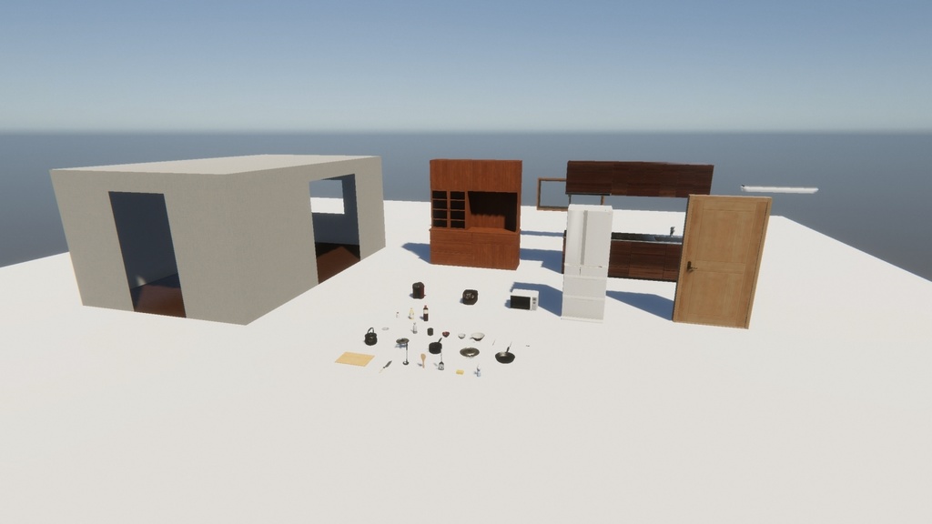 Unityモデルアセット 日本のインテリア -ダイニング- Vol.2