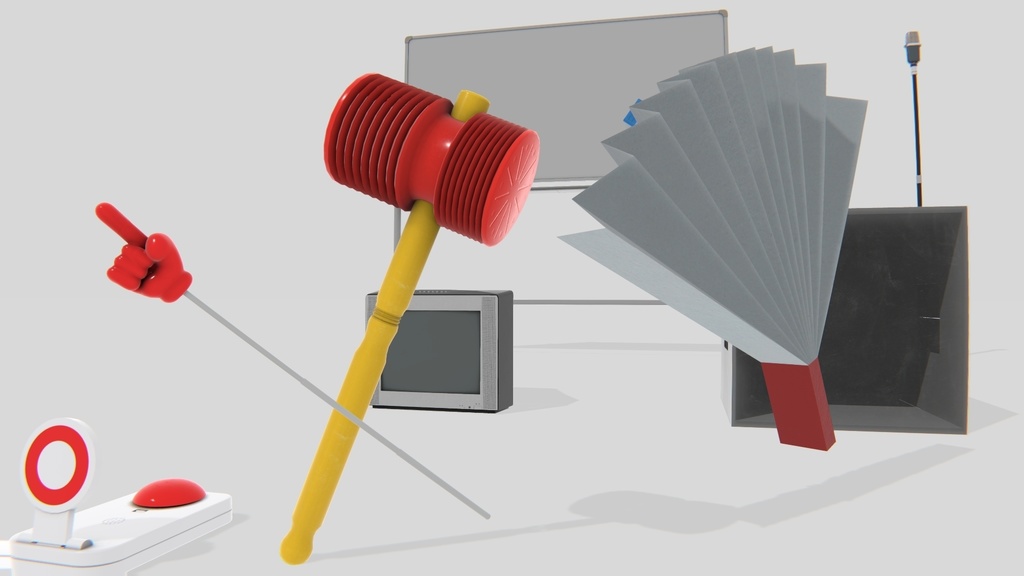 Unityモデルアセット TV番組プロップ