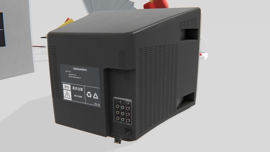 Unityモデルアセット TV番組プロップ