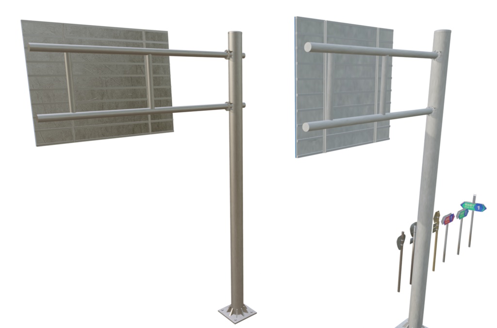 【3Dアセット】日本の道路標識セット - road_sign_sets