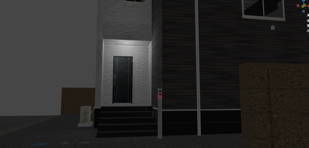 【3Dモデル】住宅街の一角シリーズ-01-Unity等のゲーム制作用に