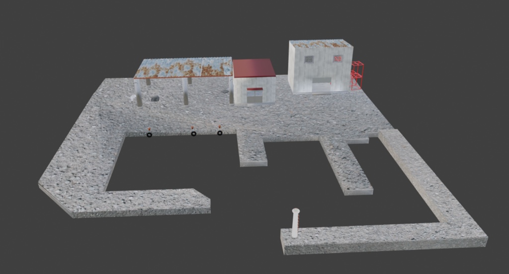 【3Dモデル】日本の堤防(japanese embankment)