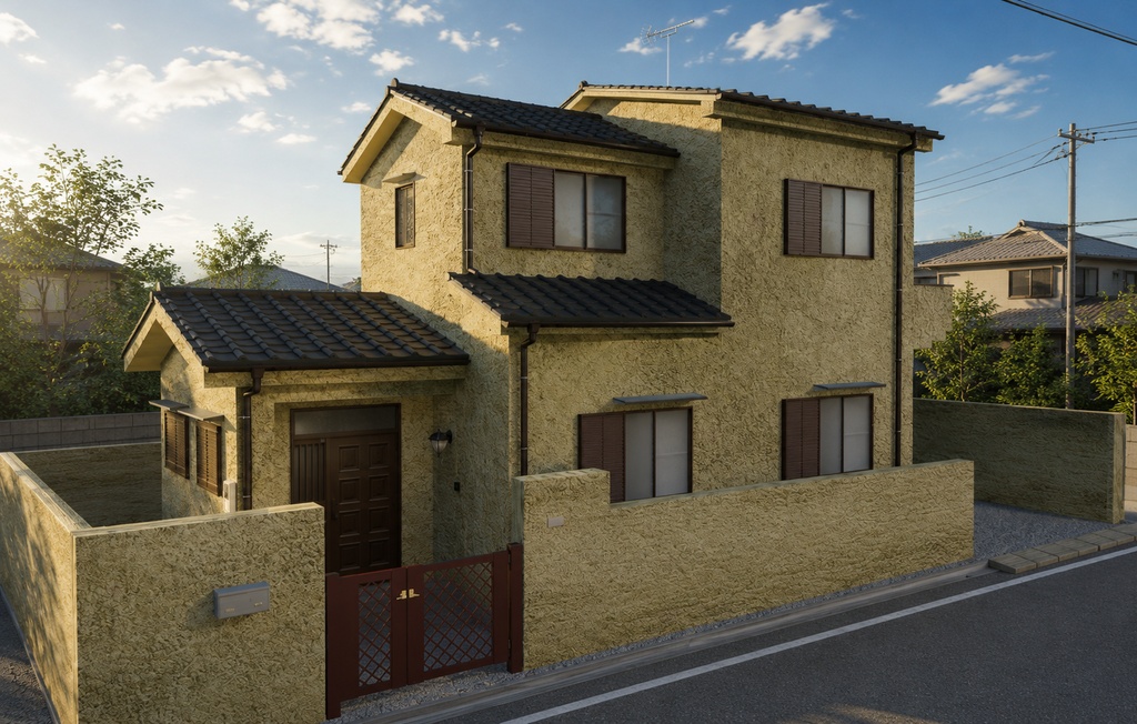 【日本の風景】日本の戸建て住宅01｜3Dモデル【Unity・VRChat対応】