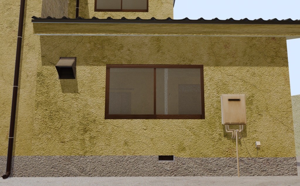 【3Dアセット】日本の戸建て住宅01-Japanese Detached House 3D Model|ゲーム製作や映像制作用に