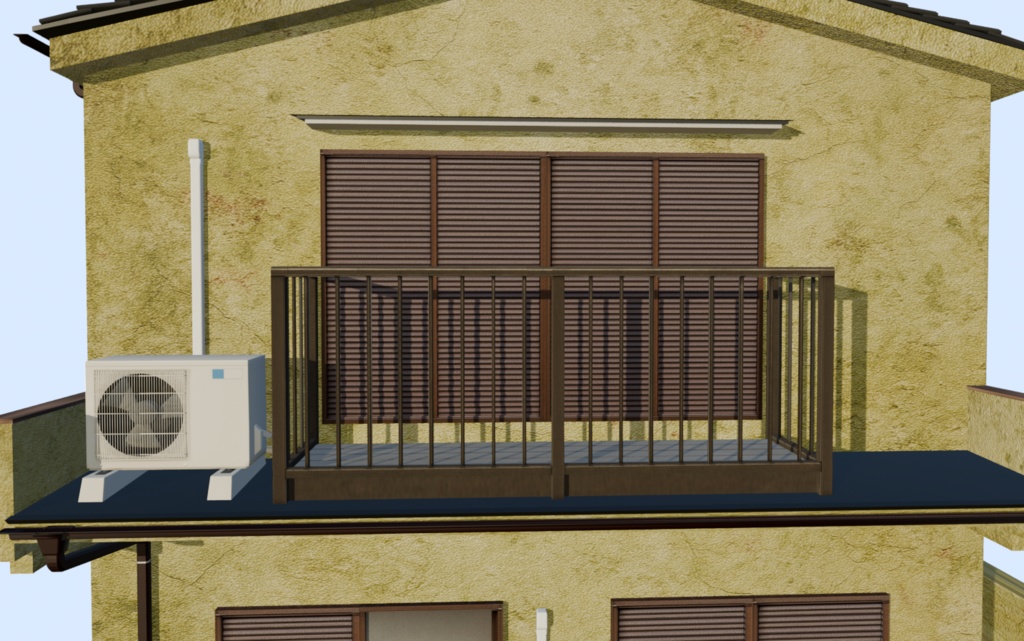 【3Dアセット】日本の戸建て住宅01-Japanese Detached House 3D Model|ゲーム製作や映像制作用に