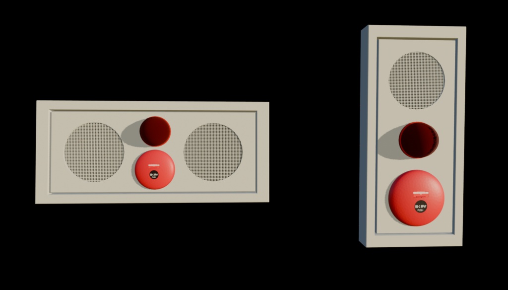 【3Dアセット】非常ベル - emergency bell 3D Model|ゲーム製作や映像制作用に