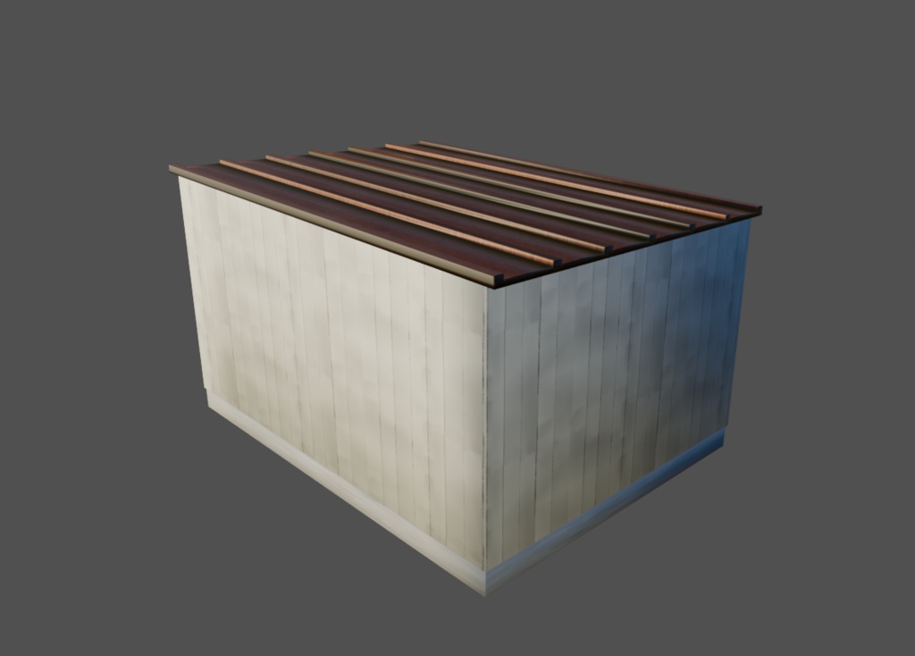 【3DModel】プレハブ小屋_01 - Prefab hut_01|ゲーム製作や映像制作用に