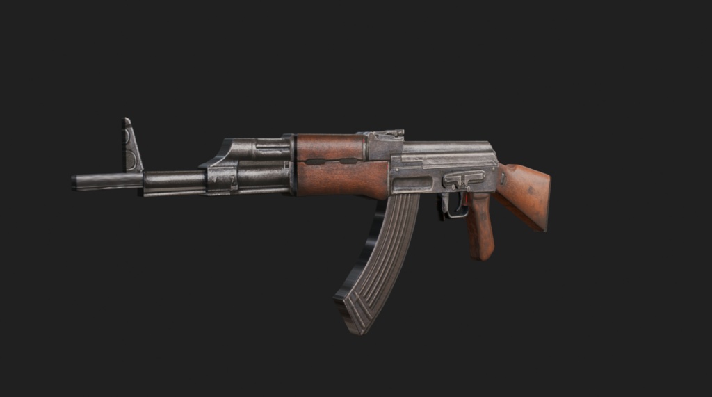 【無料3D】銃_01 - gun_01