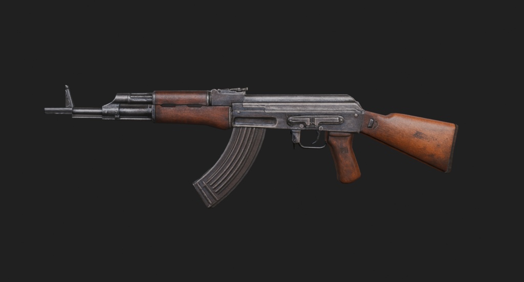 【無料3D】銃_01 - gun_01