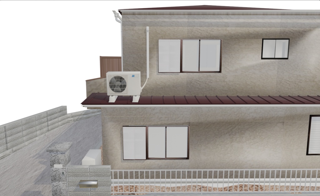 【3Dモデル】日本の戸建て住宅_02(Japanese Detached House)|VRChat・Unity等のゲームエンジン対応