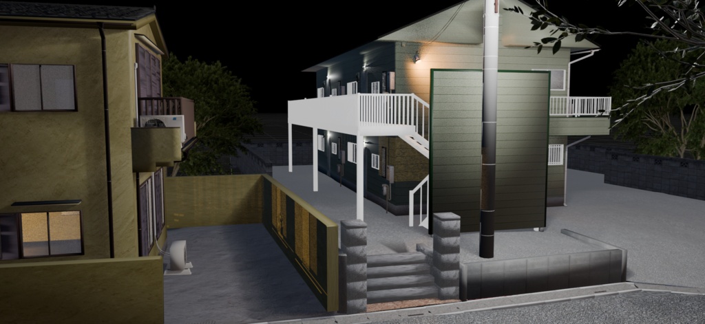 【日本の風景】日本の戸建て住宅02|3Dモデル【Unity・VRChat対応】