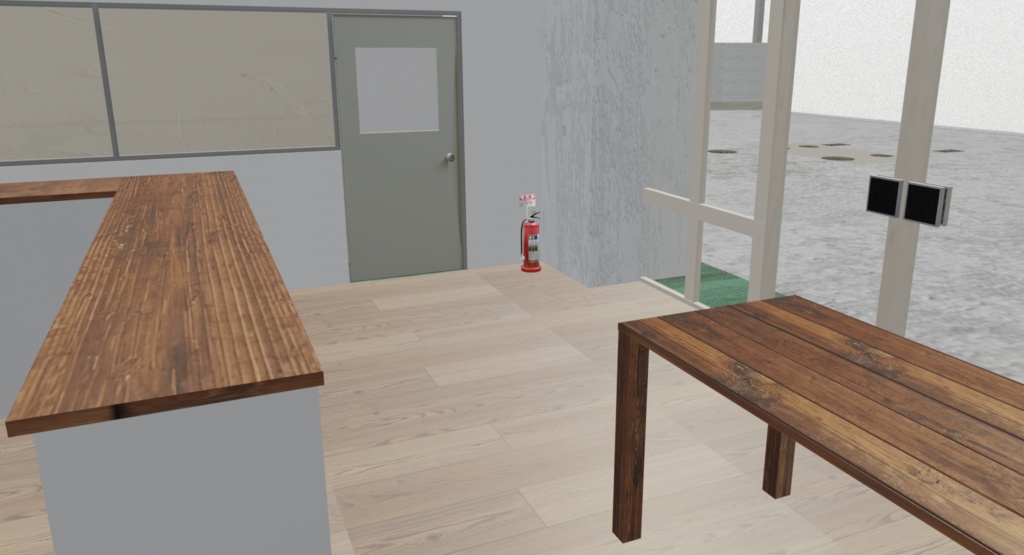 【3Dモデル】日本のガソリンスタンド(Japanese gas station)|VRChatやUnityなどのゲームエンジンに