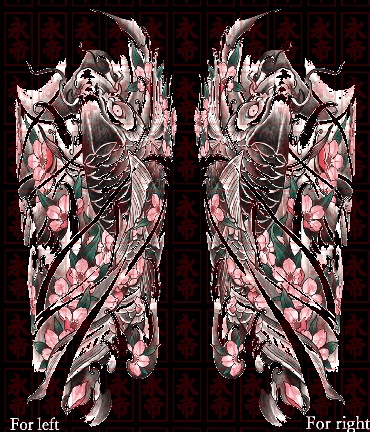 ■VRCタトゥーテクスチャ【鯉の和彫_01】