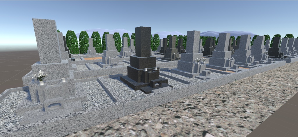 【3Dモデル】墓地 - cemetery