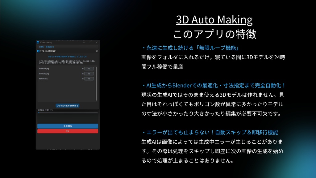 【完全自動】3D Auto Making -1枚の画像から即戦力の3Dモデルを作成