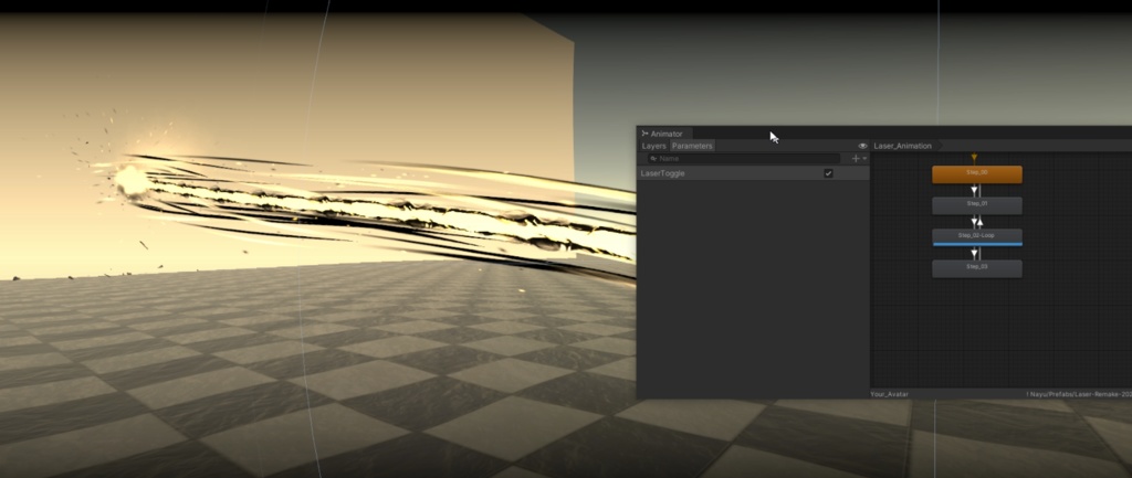 【VRChat/Unity】 Laser Animation - Reworked 2023