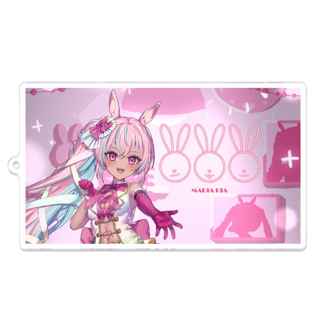 【デビュー記念】鞠愛リア 新衣装ver.四角いアクリルキーホルダー(大きい)