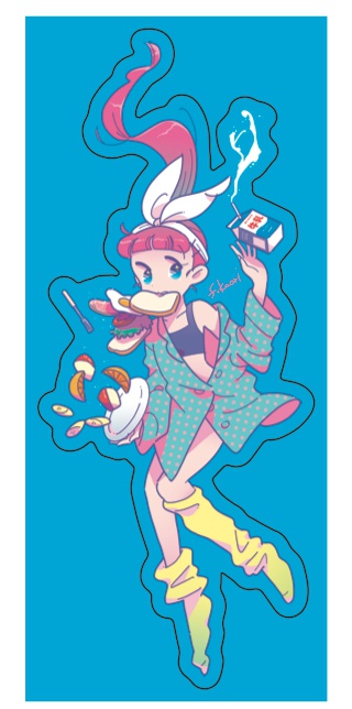 ステッカー「breakfast」