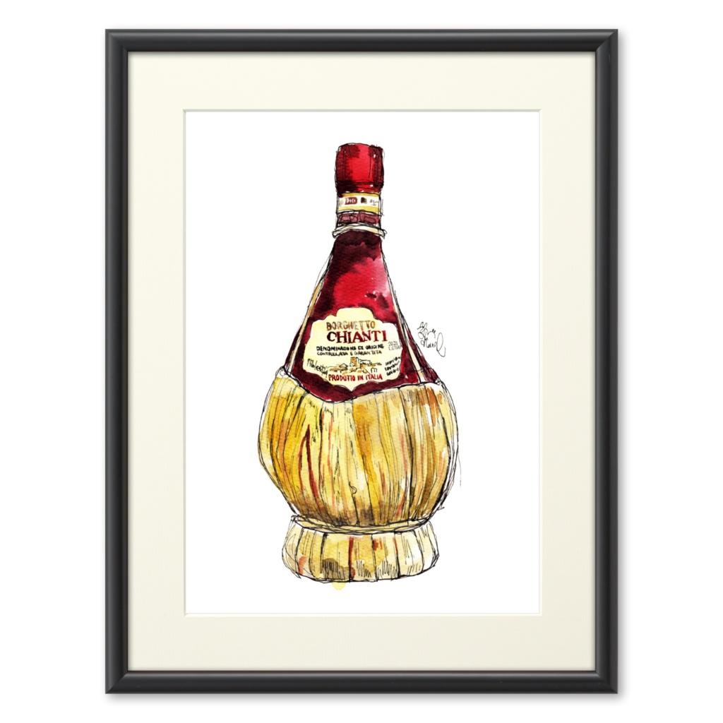 ワイン#040【複製画】