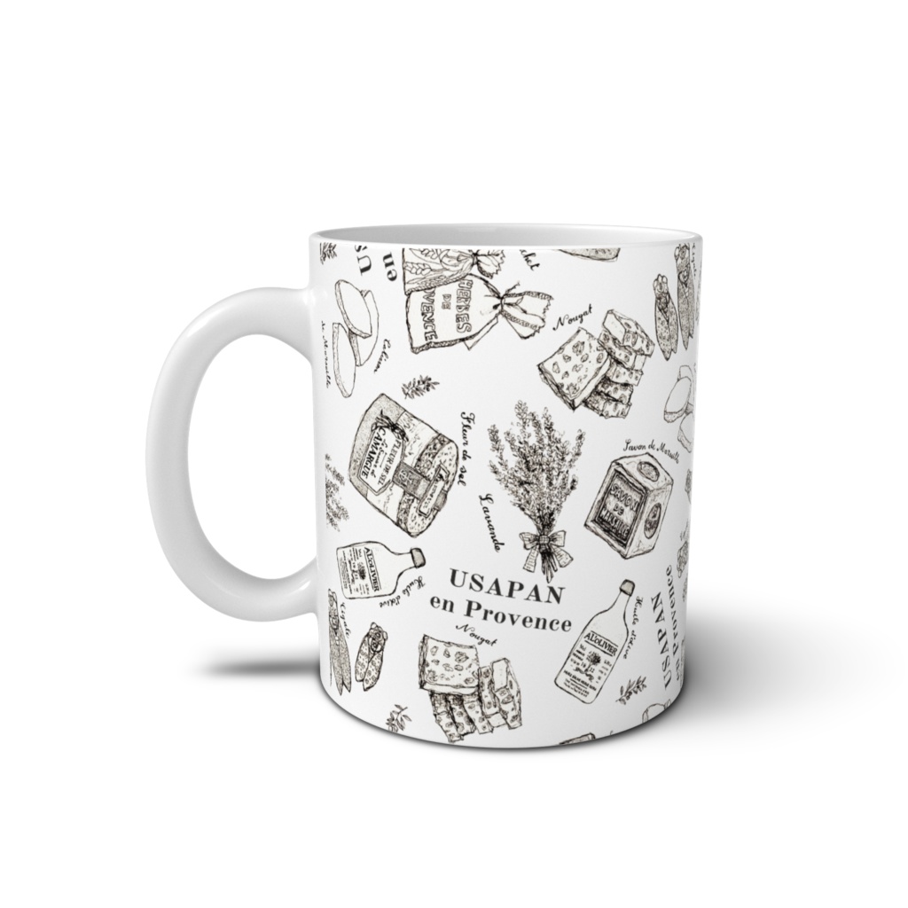 【マグカップ】うさぱんとプロヴァンスの美しい村#22