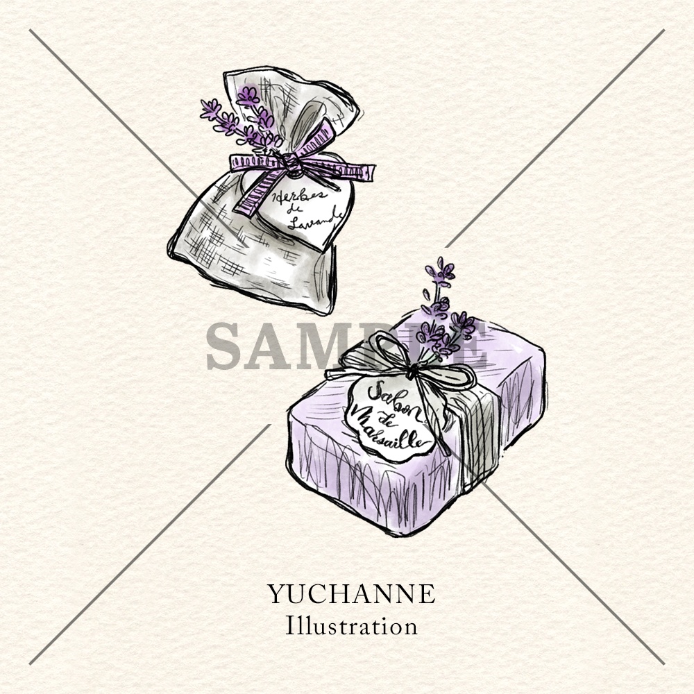 コラージュ素材セット(カラー)|ラベンダー日和の雑貨たち