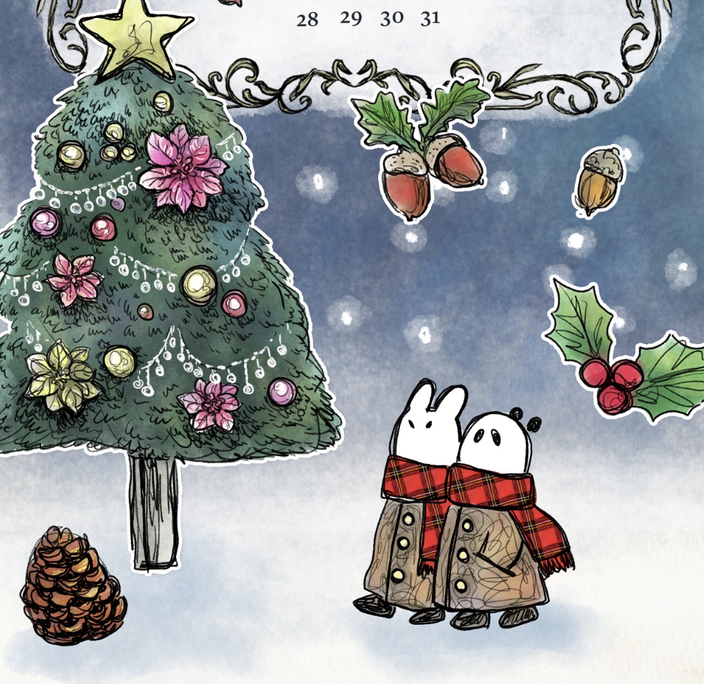 2025年 12月うさぱんカレンダー