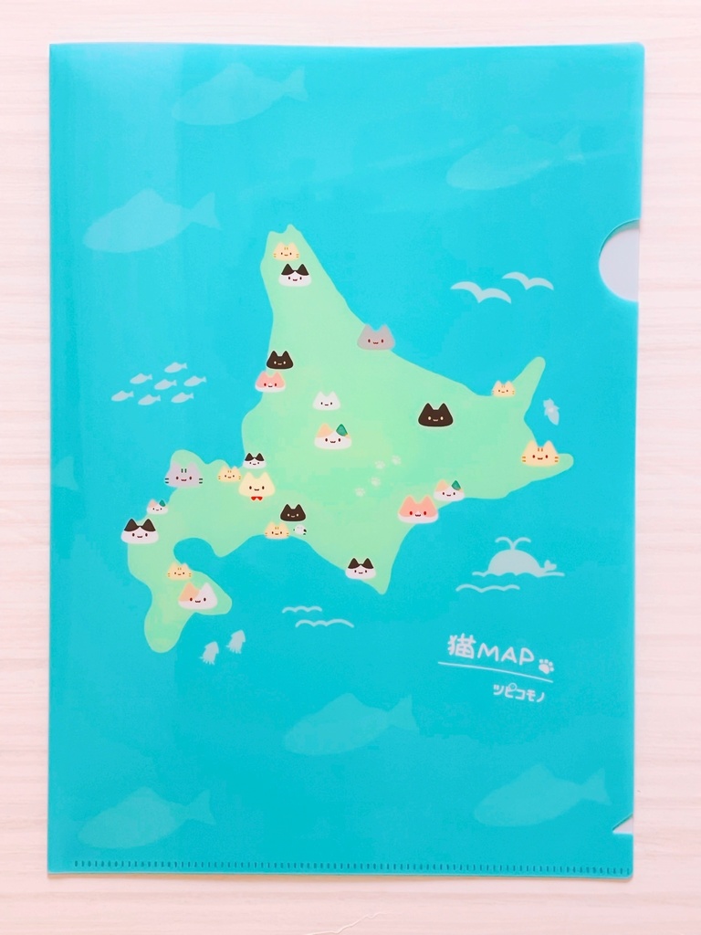 【猫MAP】クリアファイル