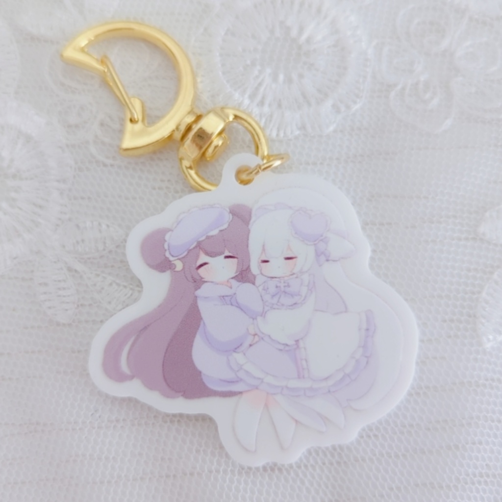 ぽもちゃんヨルちゃんアクキー