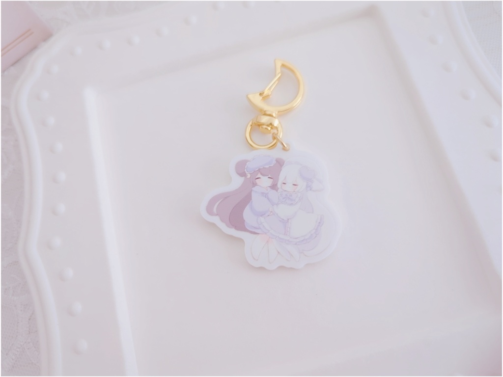 ぽもちゃんヨルちゃんアクキー