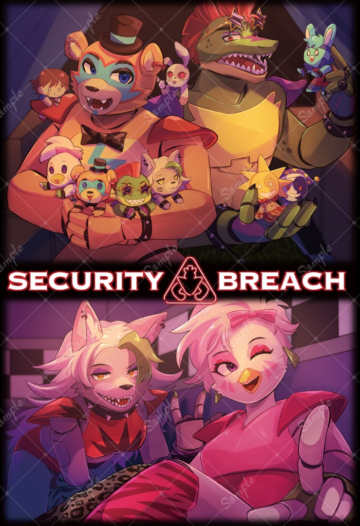 FNAFポストカード(FNAF movie/Security Breach)