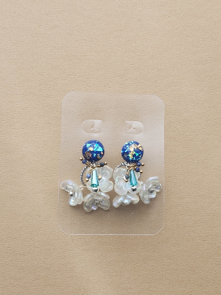 2wayピアス/ブルー