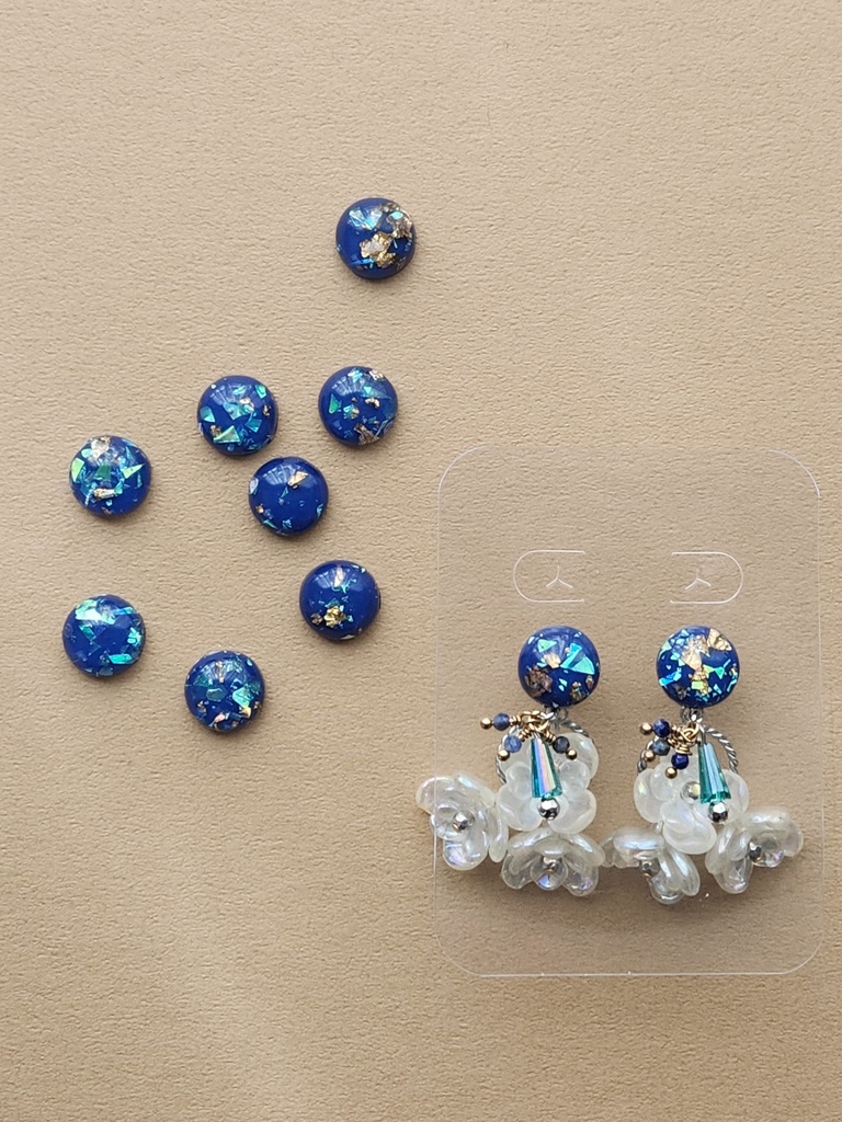 2wayピアス/ブルー