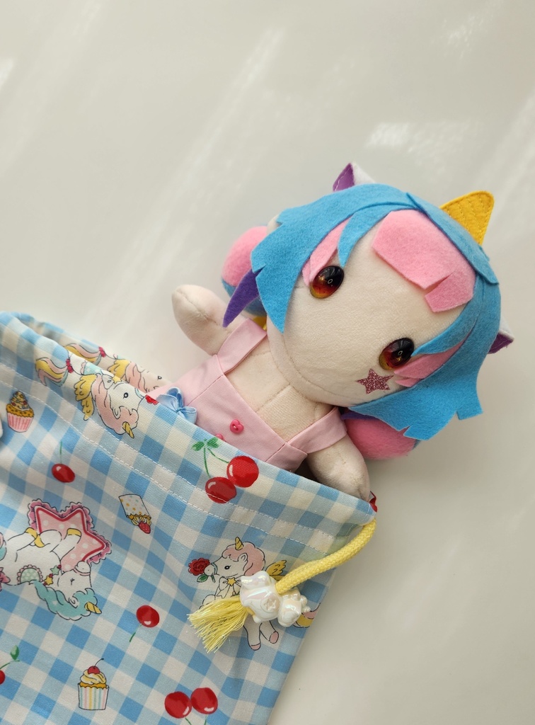 ぬいの仮宿ユニコーン巾着