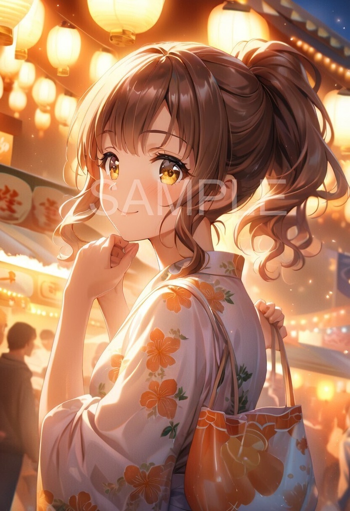 【AI生成】茶髪ポニーテール少女コレクション｜全37枚セット