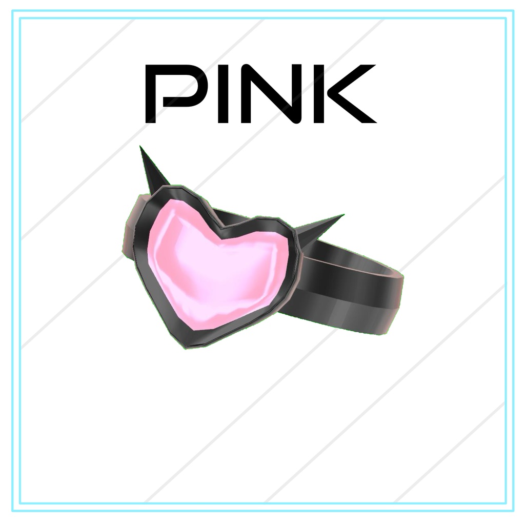 【無料/FREE】SimpleHeartRing【VRChat向けアクセサリー】