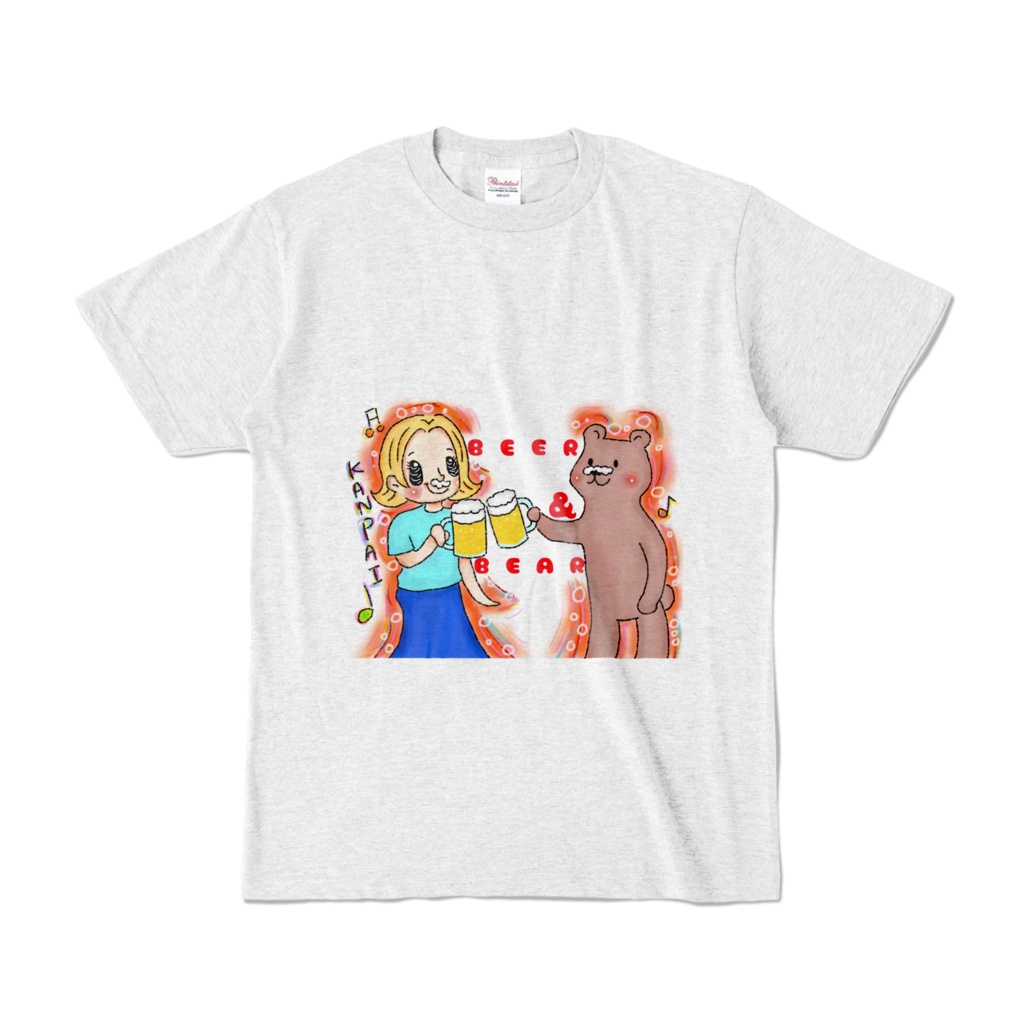 ts006 BEER BEAR Tシャツ