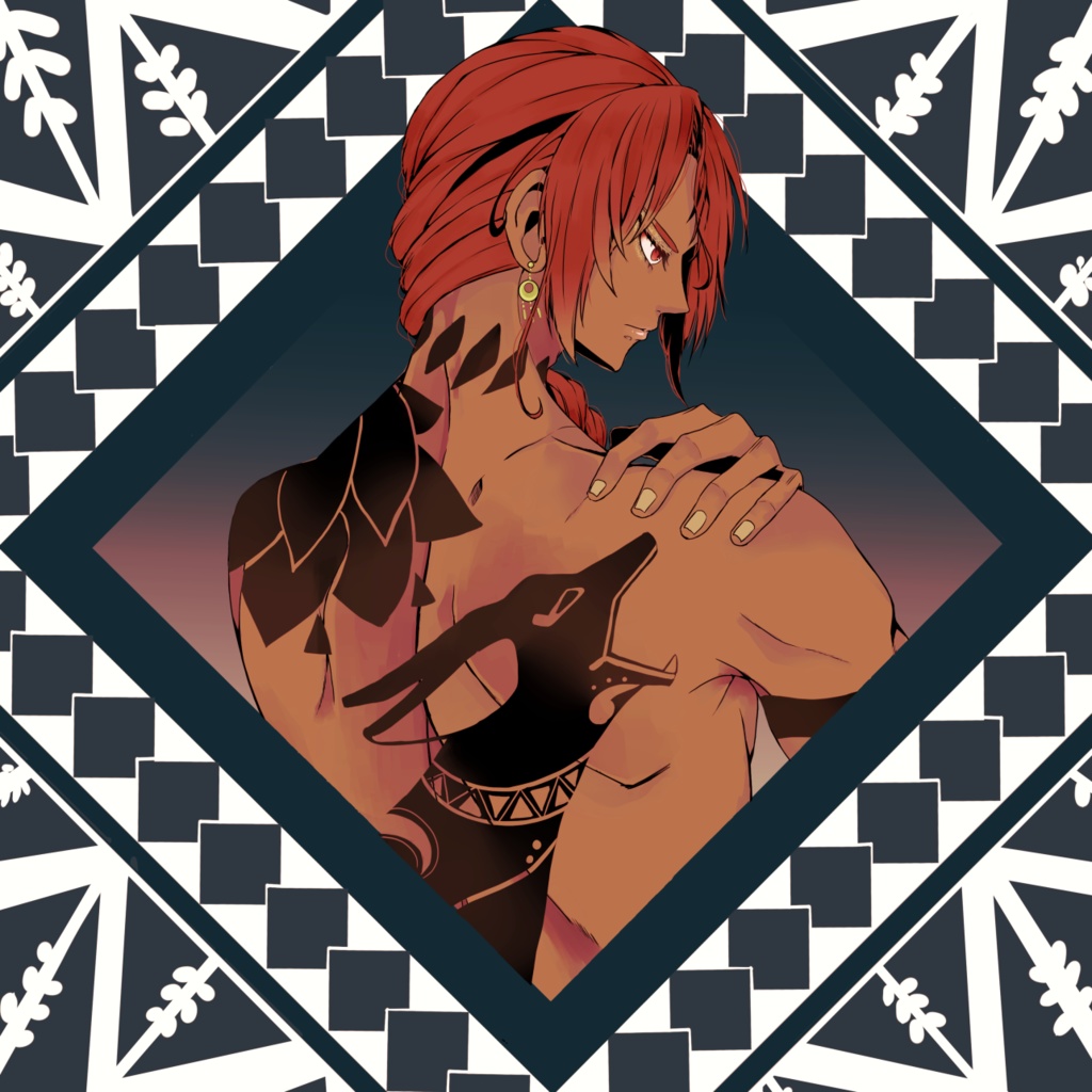 ts008 トライバル-アシュラフ- Tシャツ