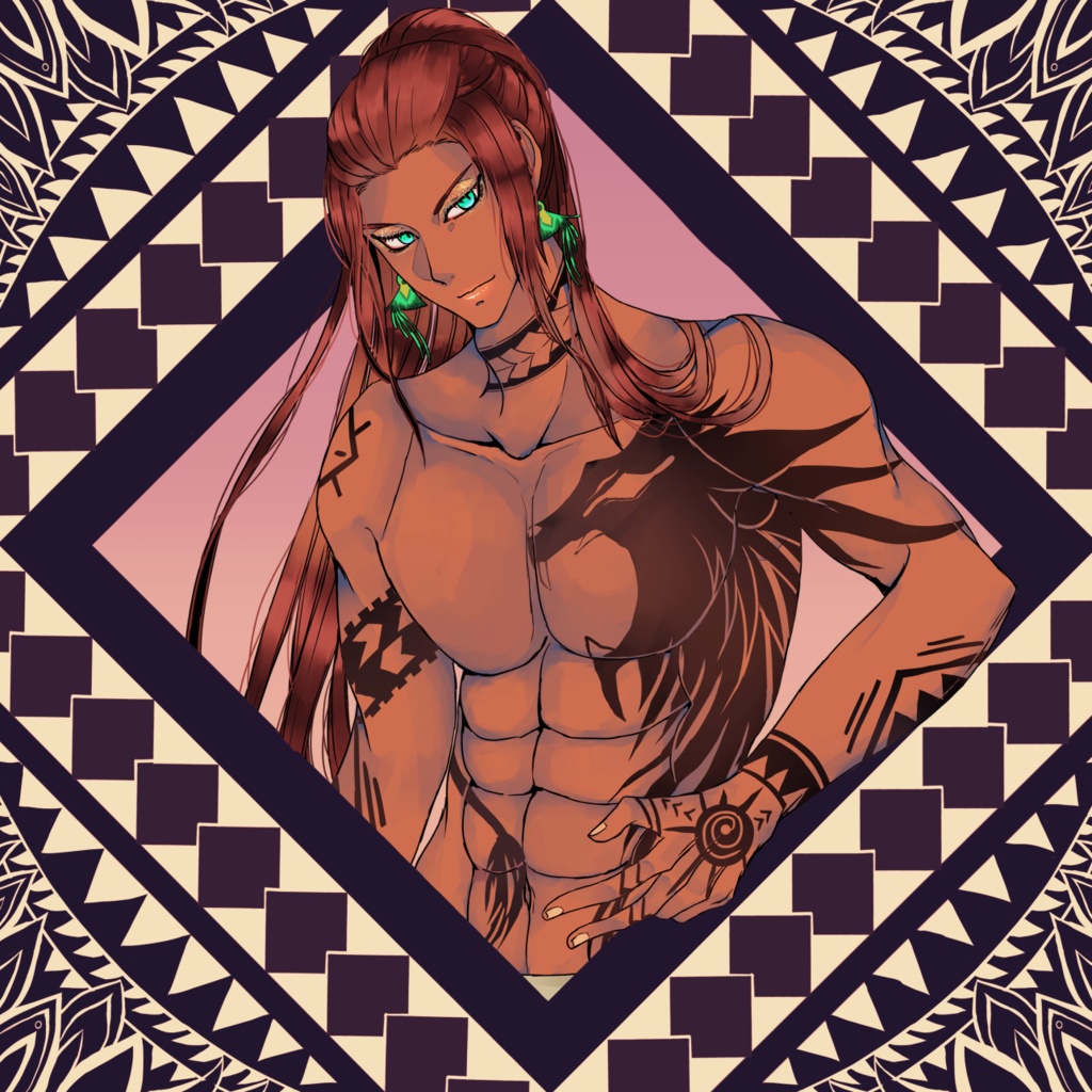 ts010 トライバル-マジュディー- Tシャツ