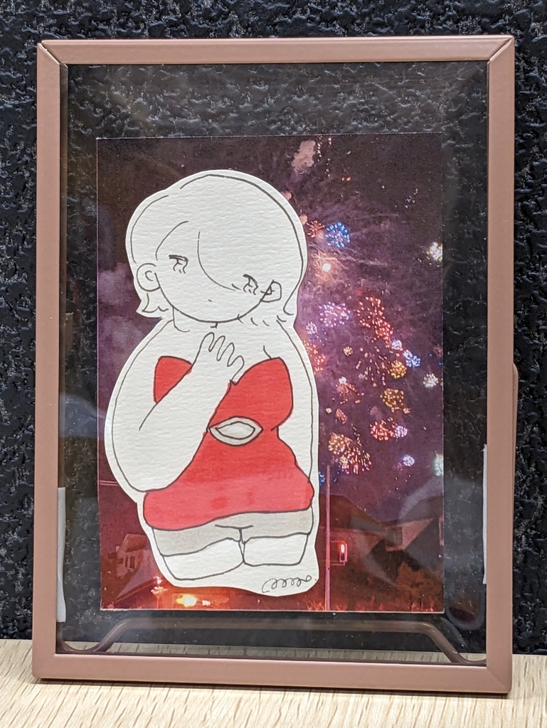 三毛島まお🎇ミニ原画(12.5×9㎝)