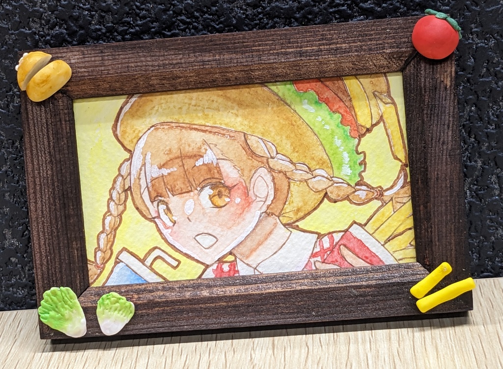 花鹿ノコ🍔ミニ原画(7.5×11㎝)
